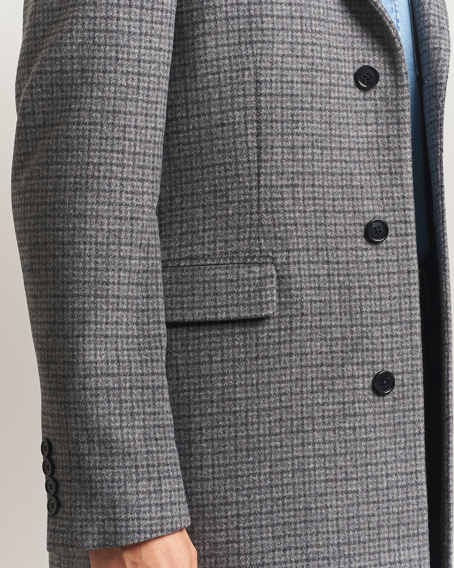 Herren | Jacken | GANT | Classic Wool Houndstooth Coat Black
