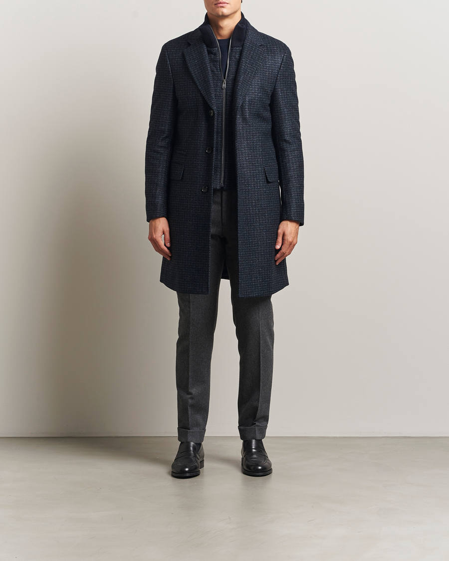 Herren | Jacken | BOSS BLACK | Hyde Wool Bib Coat Dark Blue