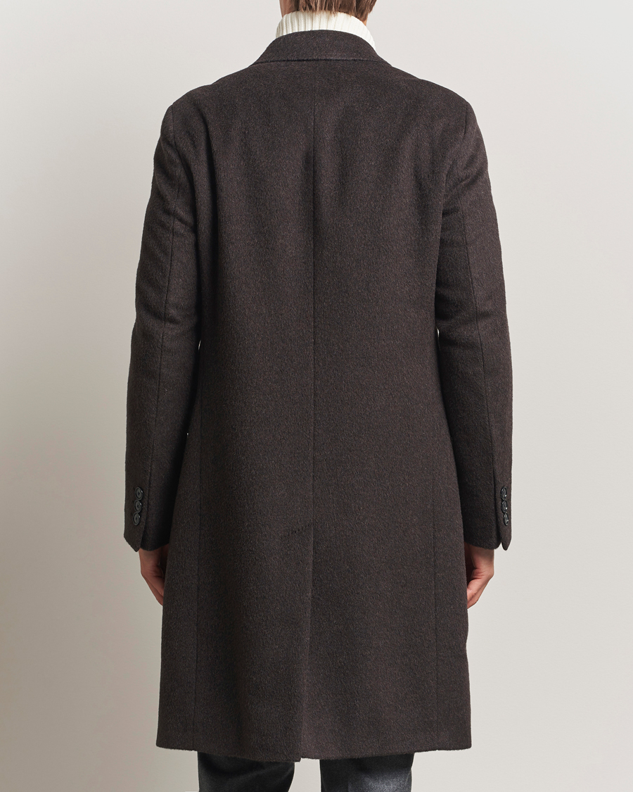 Herren | Jacken | BOSS BLACK | Hyde Wool/Alpaca Double Breasted Coat Dark Brown