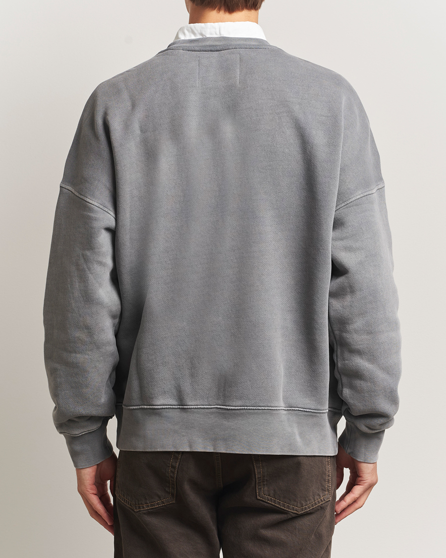 Herren | Pullover | GANT 240 Mulberry Street | Vintage Graphic Crew Neck Sweatshirts Steel Grey