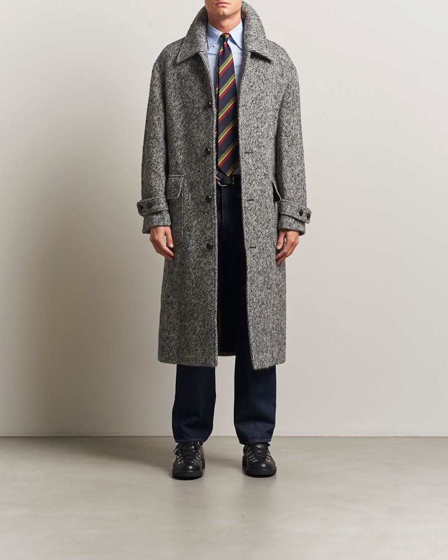 Herren | Jacken | GANT 240 Mulberry Street | Tweed Wool Coat Black