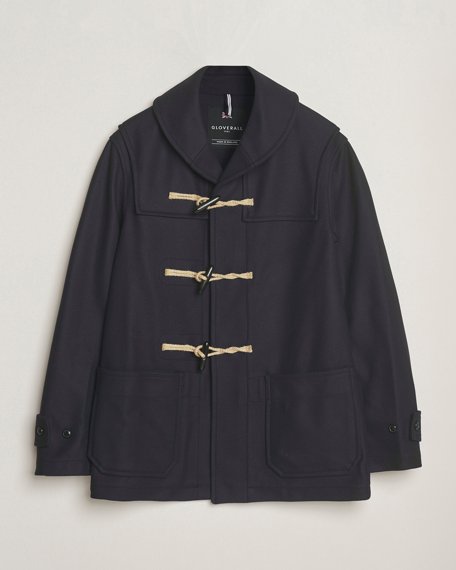 Herren | Jacken | Gloverall | Shawl Collar Duffle Jacket Navy