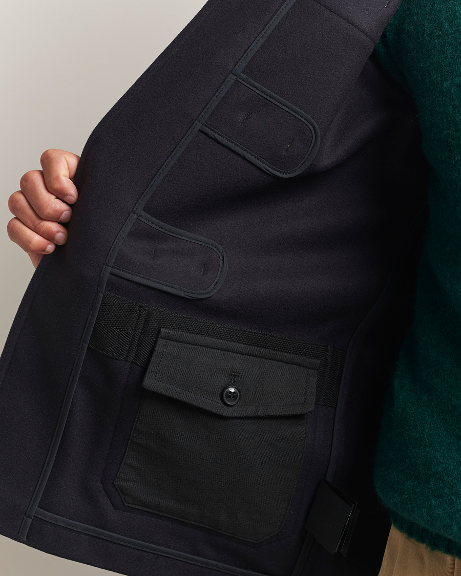 Herren | Jacken | Gloverall | Shawl Collar Duffle Jacket Navy