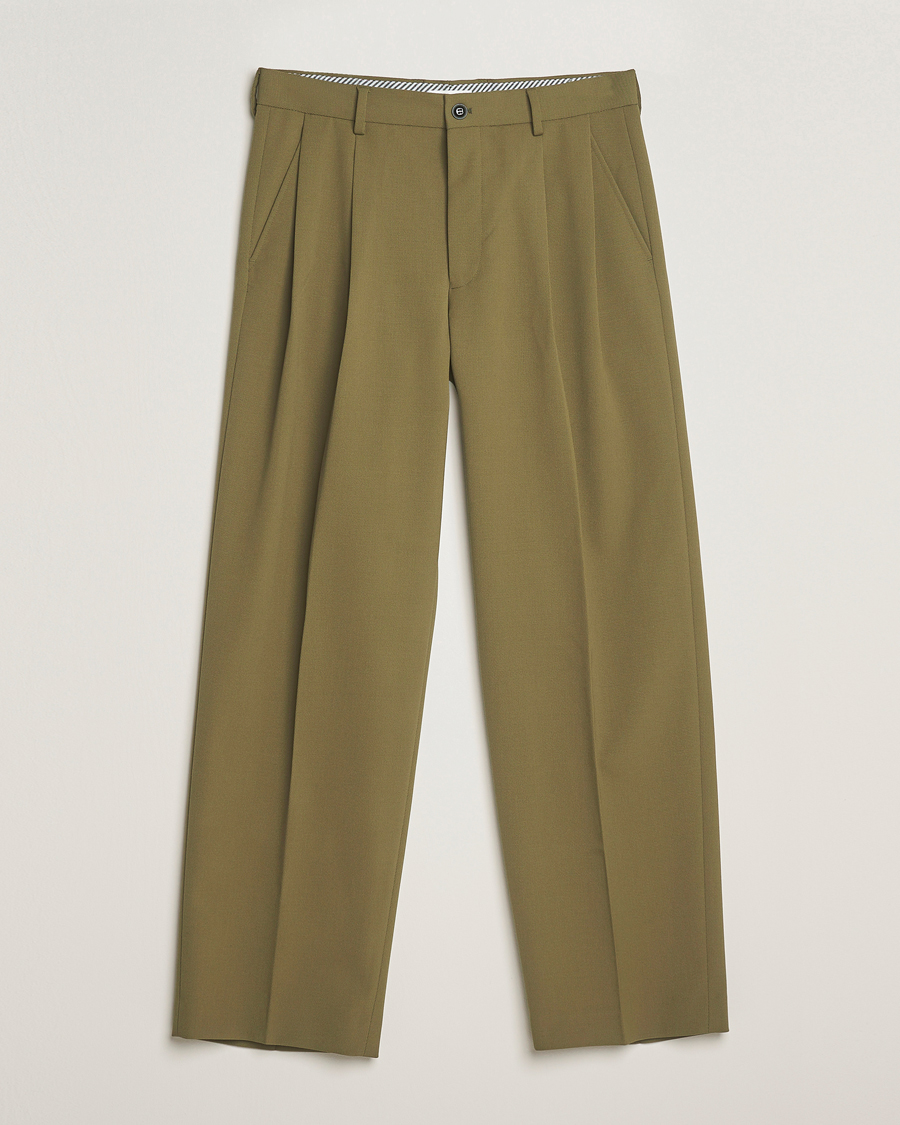 Herren | Hosen | NN07 | Justin Double Pleated Suit Trousers Firene Green