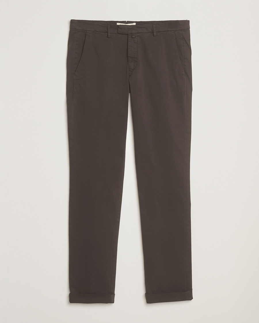 Herren | Hosen | Briglia 1949 | Slim Fit Cotton Stretch Chino Dark Brown