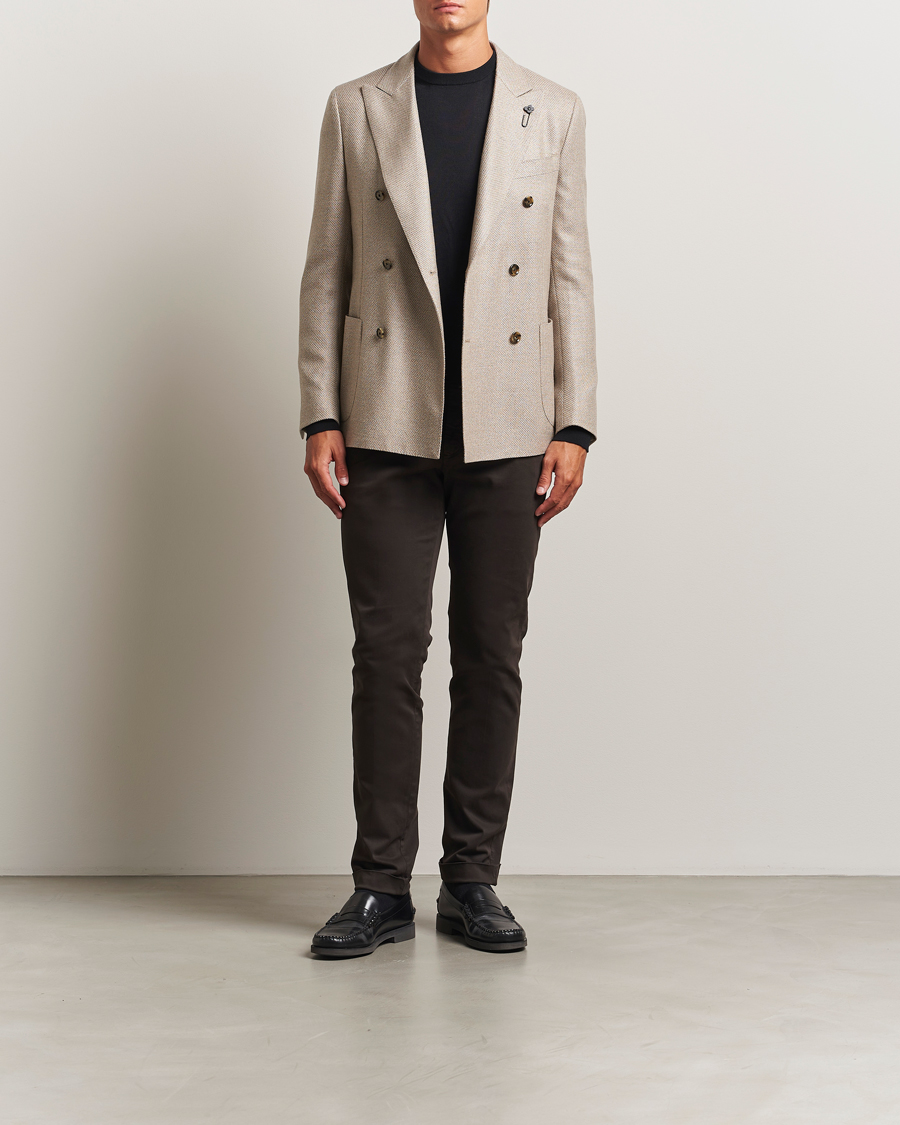 Herren | Hosen | Briglia 1949 | Slim Fit Cotton Stretch Chino Dark Brown