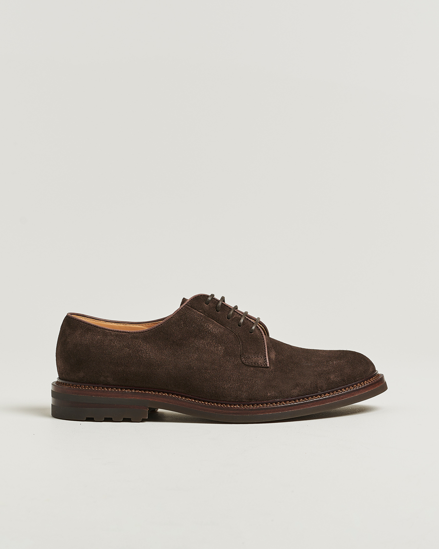 Herren | Derby | Brunello Cucinelli | Plain Toe Derby Dark Brown Suede