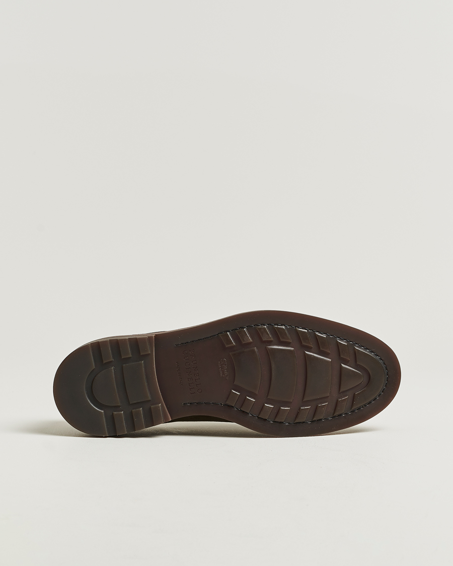 Herren | Derby | Brunello Cucinelli | Plain Toe Derby Dark Brown Suede