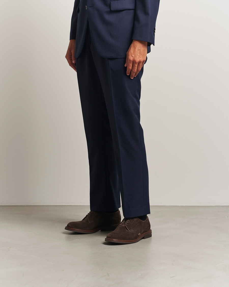 Herren | Derby | Brunello Cucinelli | Plain Toe Derby Dark Brown Suede