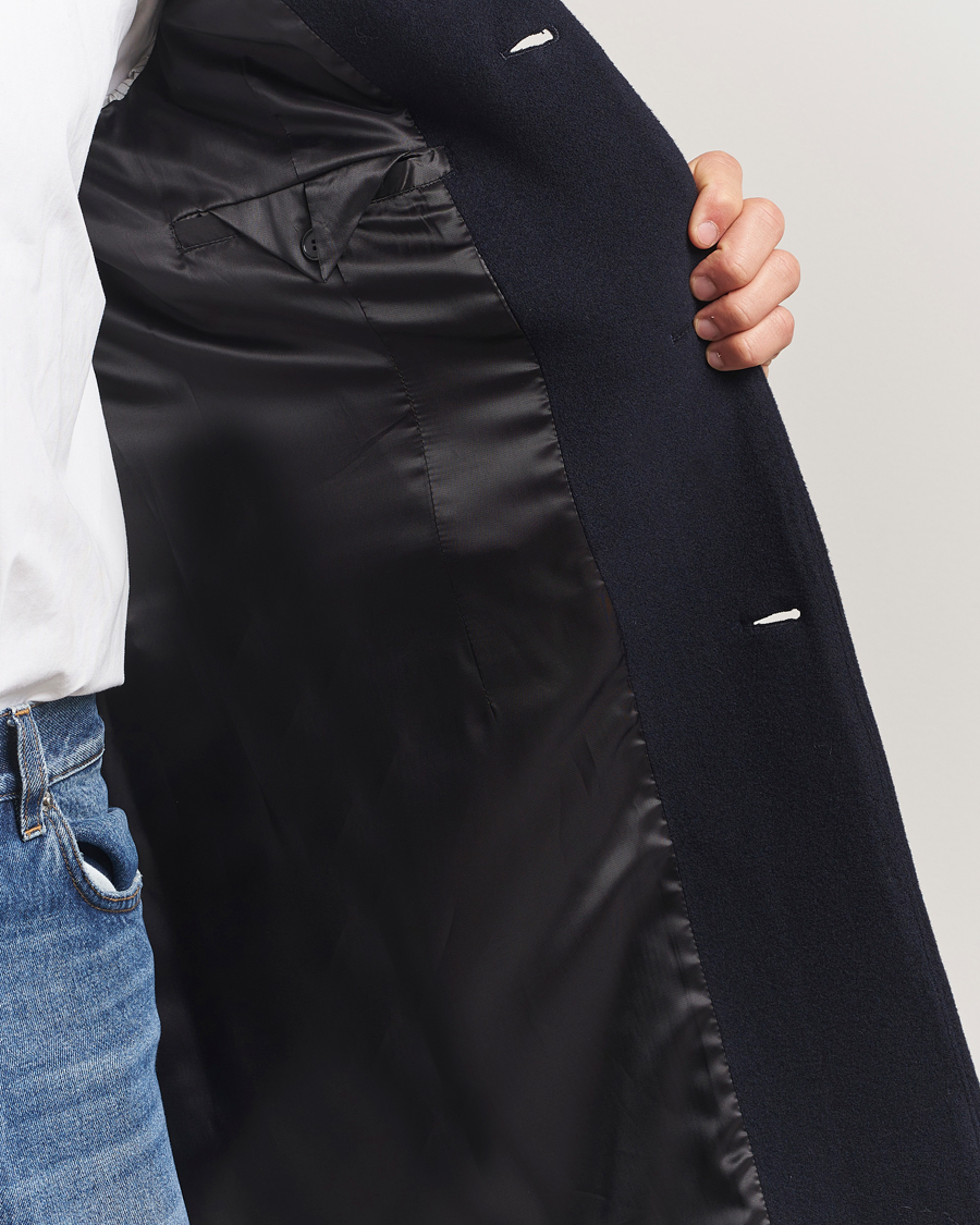 Herren | Jacken | Filippa K | William Wool Coat Navy