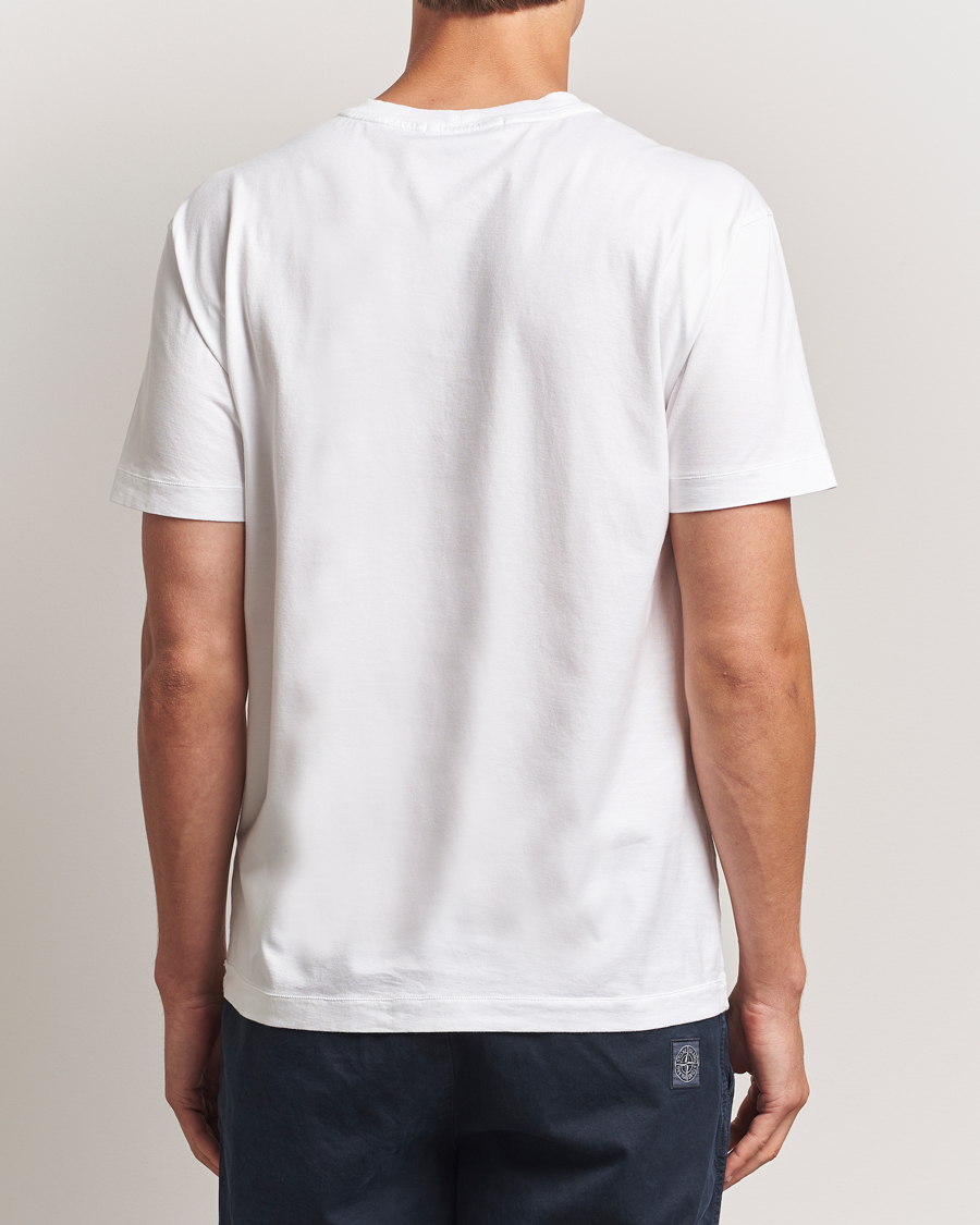 Herren | T-Shirts | Stone Island | Garment Dyed Cotton Jersey T-Shirt White