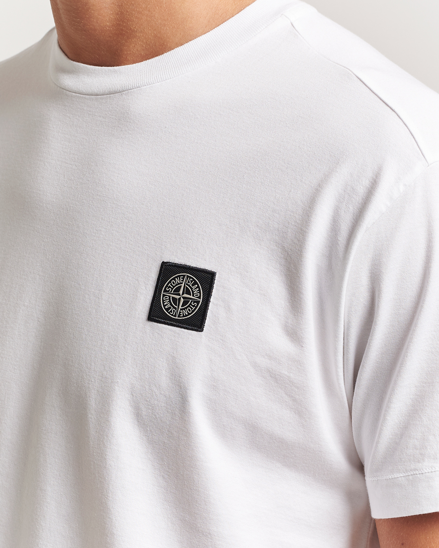 Herren | T-Shirts | Stone Island | Garment Dyed Cotton Jersey T-Shirt White