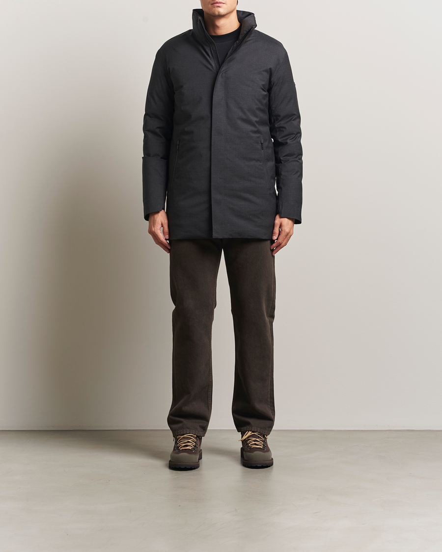 Herren | Jacken | Scandinavian Edition | Axis Loro Piana Padded Coat Dark Grey Melange