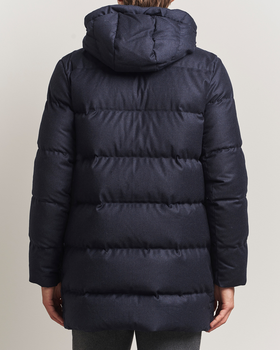 Herren | Jacken | UBR | Concorde Wool Parka Savile Dark Navy Melange