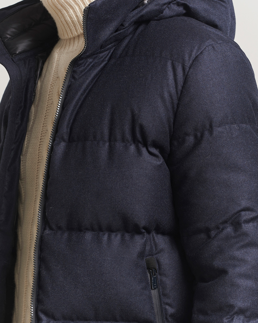 Herren | Jacken | UBR | Concorde Wool Parka Savile Dark Navy Melange