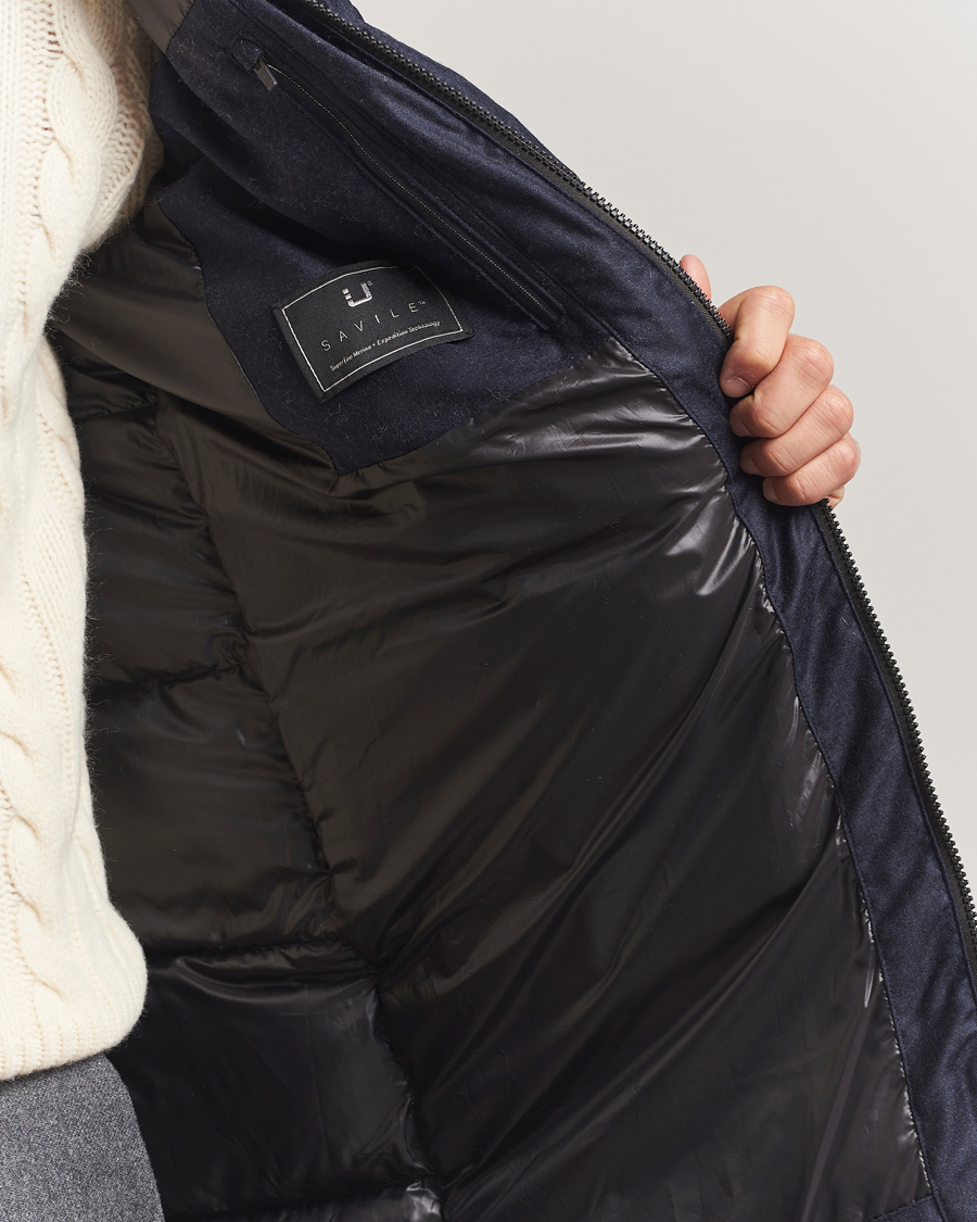 Herren | Jacken | UBR | Concorde Wool Parka Savile Dark Navy Melange