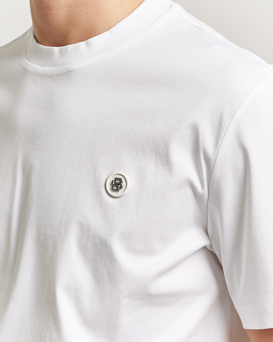 Herren | T-Shirts | BOSS BLACK | Taut Regular Fit T-Shirt White