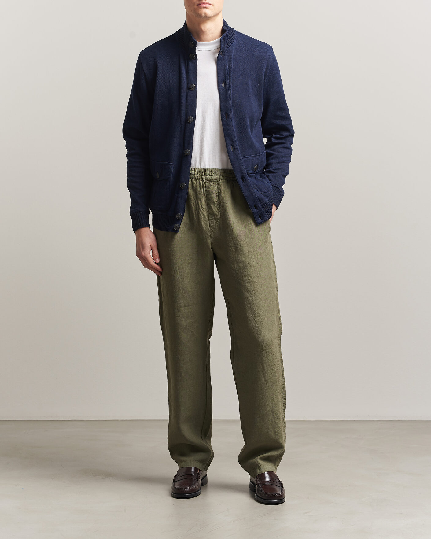 Herren | Hosen | Aspesi | Ventura Linen Pants Military