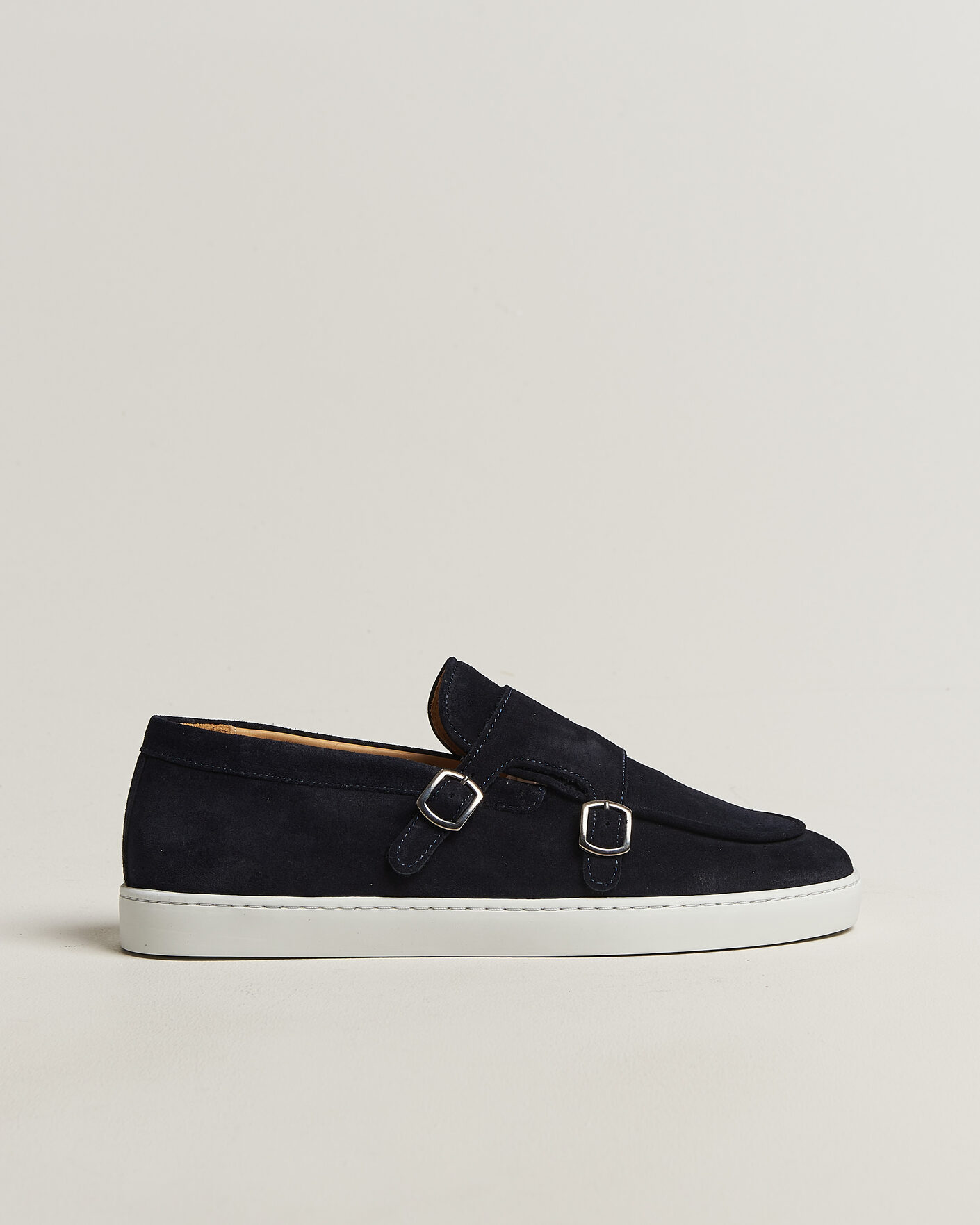 Herren | Loafer | Fliteless | Suede Monk Strap Sneaker Loafer Navy