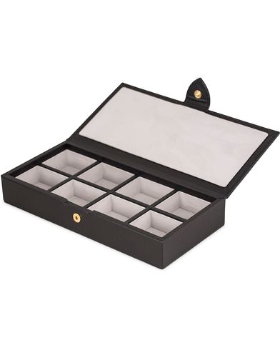  Panama Cufflink Box Black Printed Calf