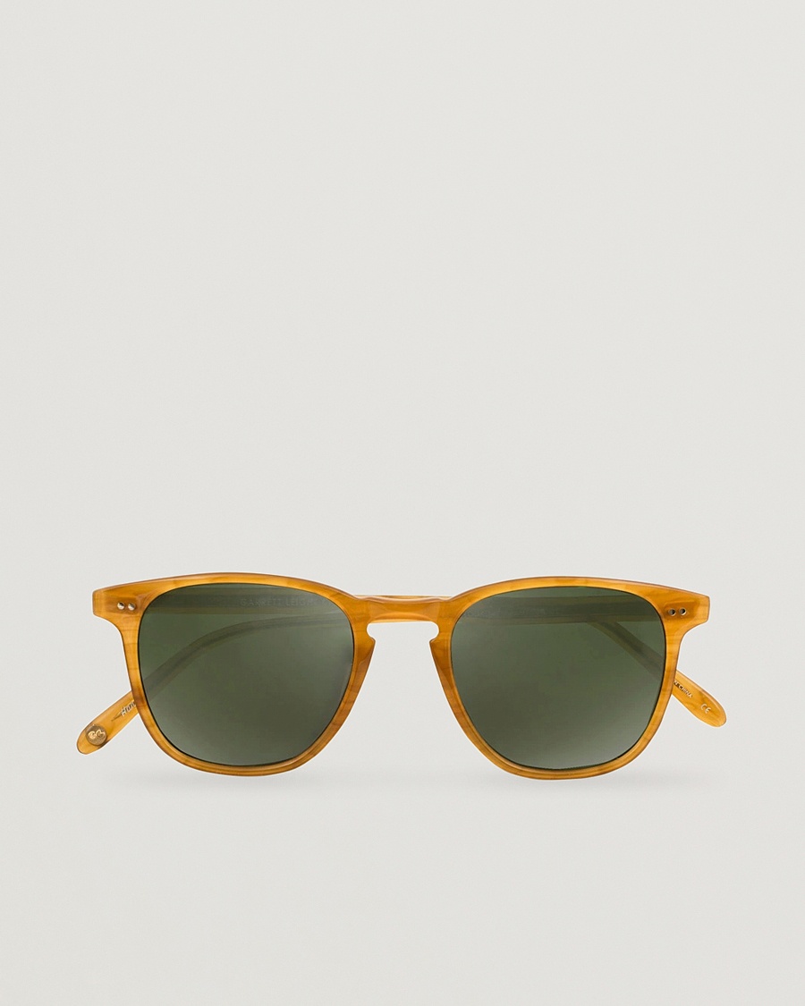 Garrett Leight Brooks 47 Sunglasses Butterscotch/Green Polarized – Braun