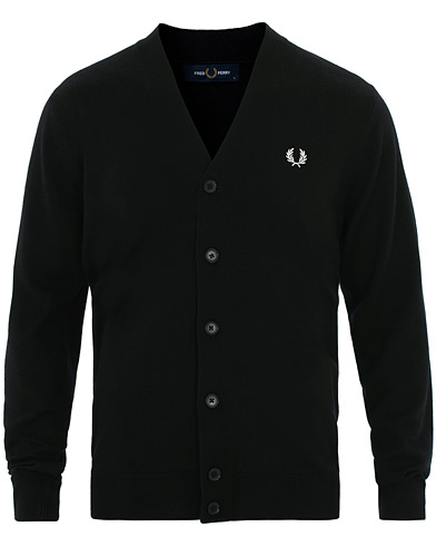  Merino Wool Cardigan Black