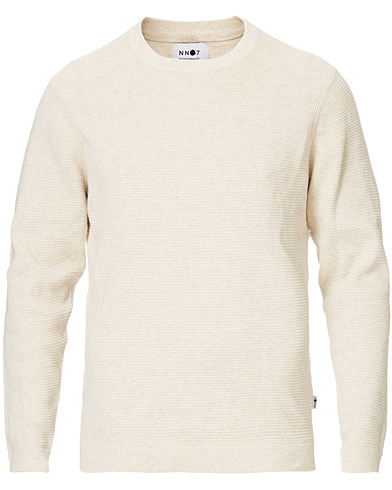  Julian Cotton Knitted Crew Neck Light Khaki