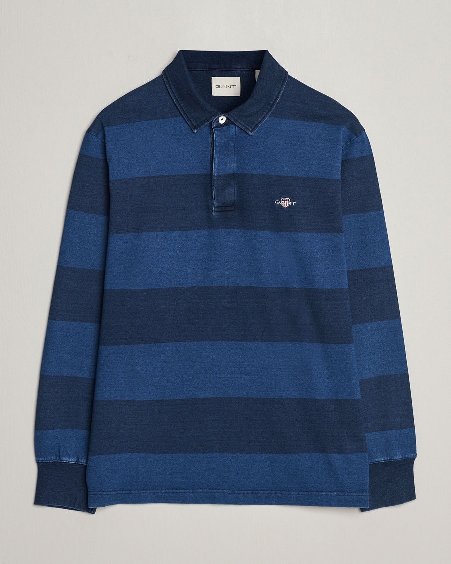 GANT Barstriped Rugger Navy/Indigo – Blau