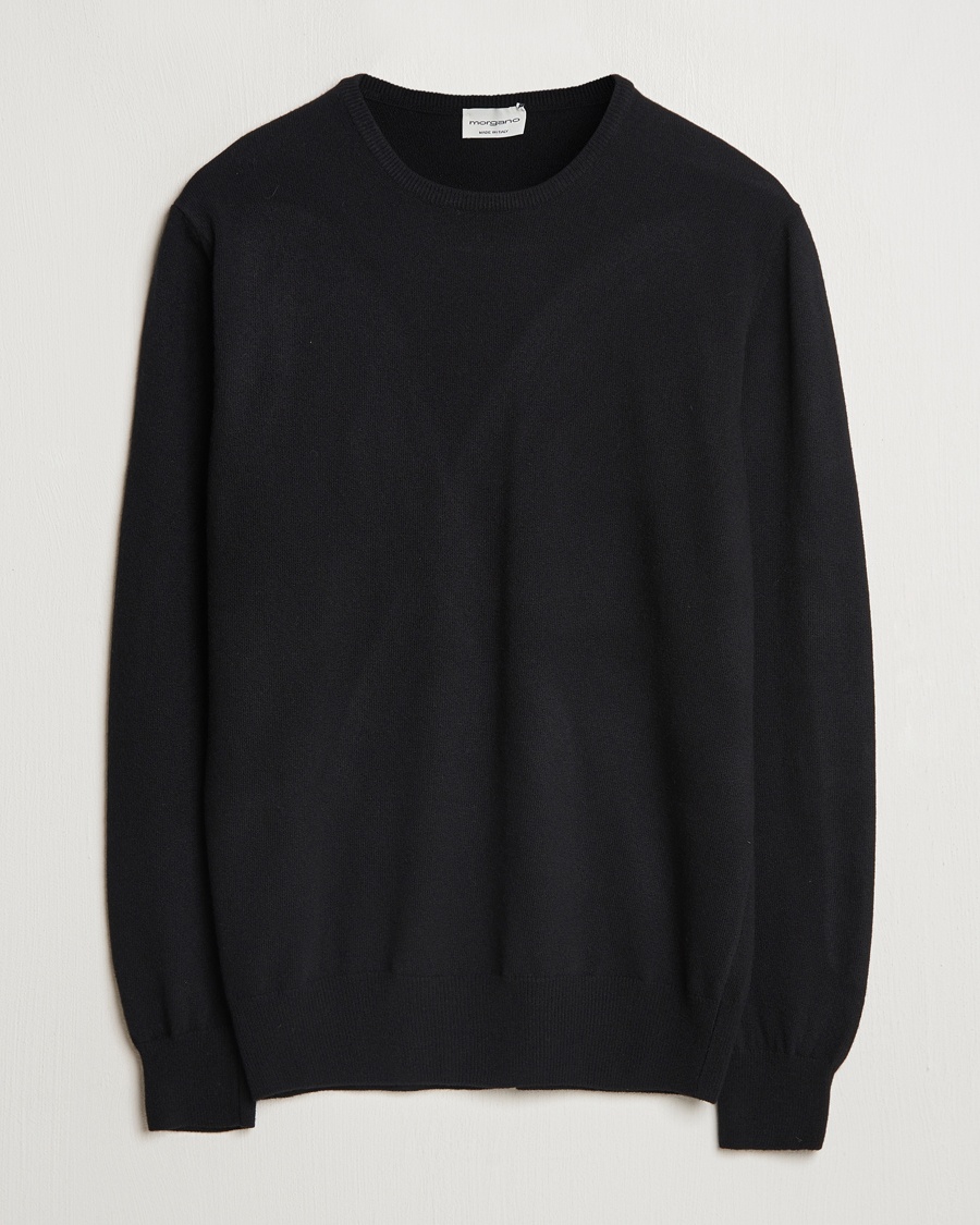 Morgano Wool/Cashmere Crewneck Black – Schwarz