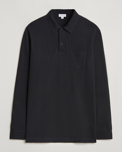  Riviera Long Sleeve Polo Black