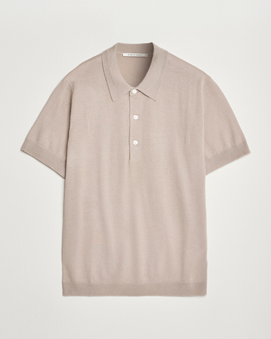  Rosehall Short Sleeve Merino Polo Dove