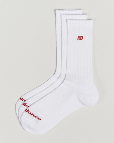 New Balance 3-Pack Patch Logo Socks White – Weiß
