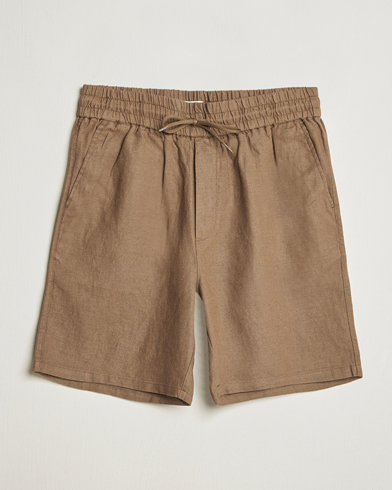 LES DEUX Otto Linen Shorts Cub – Braun