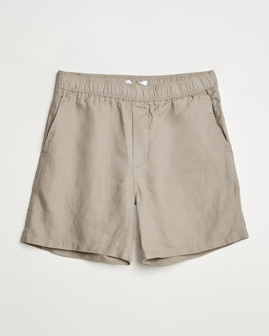 Samsøe Samsøe Jabari Linen Drawstring Shorts Greige – Beige