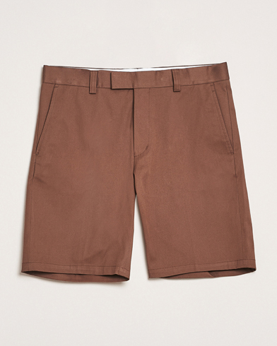 Tiger of Sweden Tenut Cotton Shorts Warm Brown – Braun