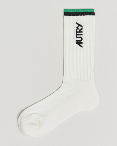 Autry Logo Socks White – Weiß
