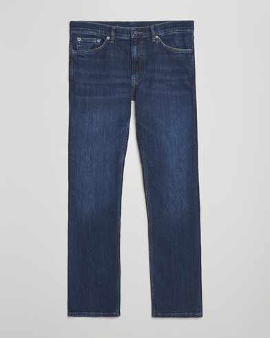 GANT Regular Fit Jeans Dark Blue Worn In – Blau