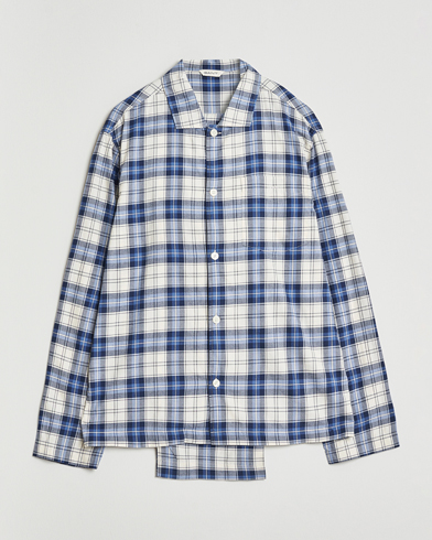 GANT Checked Pyjama Set Blue Water – Blau