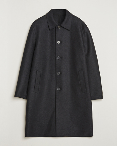 Harris Wharf London Pressed Wool Mac Coat Black – Schwarz