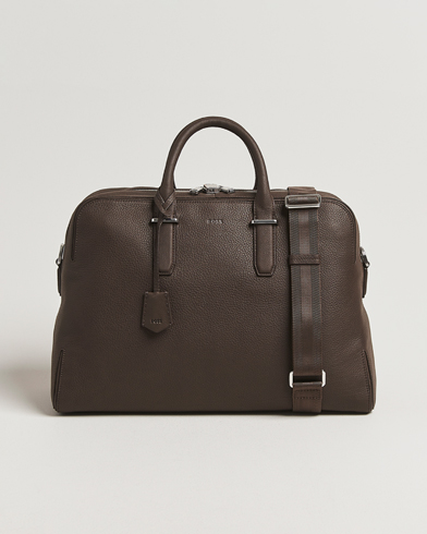BOSS BLACK Madison Holdall Dark Brown – Braun