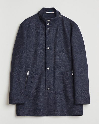 BOSS BLACK Camron Wool Coat Dark Blue – Blau