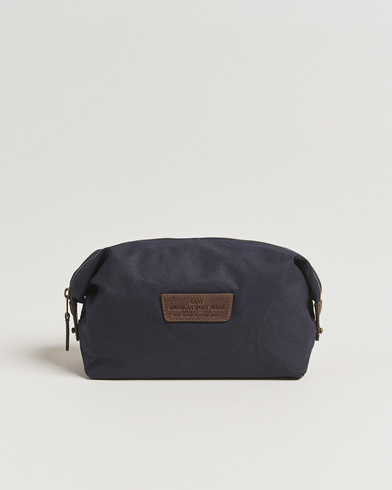 GANT Waxed Cotton Washbag Evening Blue – Blau