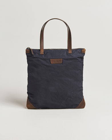GANT Waxed Cotton Tote Bag Evening Blue – Blau