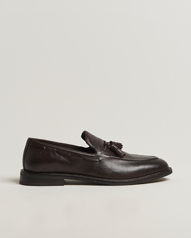 GANT Lozham Leather Tassle Loafer Dark Brown – Braun