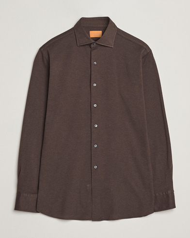 Grigio Cotton Jersey Shirt Dark Brown – Braun