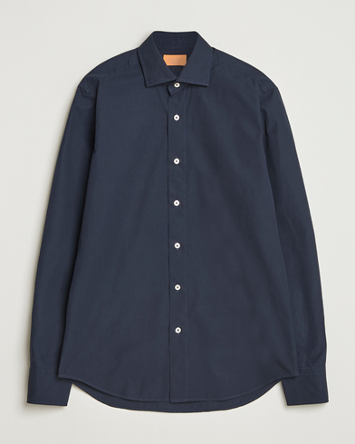 Grigio Cotton Twill Shirt Navy – Blau