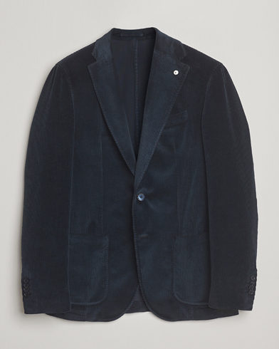L.B.M. 1911 Jack Corduroy Blazer Navy – Blau