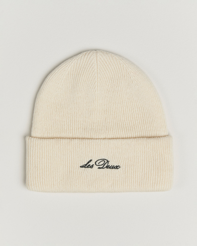 LES DEUX Wayne Wool Beanie Ivory – Weiß