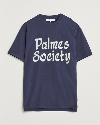 Palmes Society T-Shirt Navy – Blau