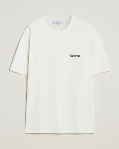 Palmes Logo T-Shirt Broken White – Weiß